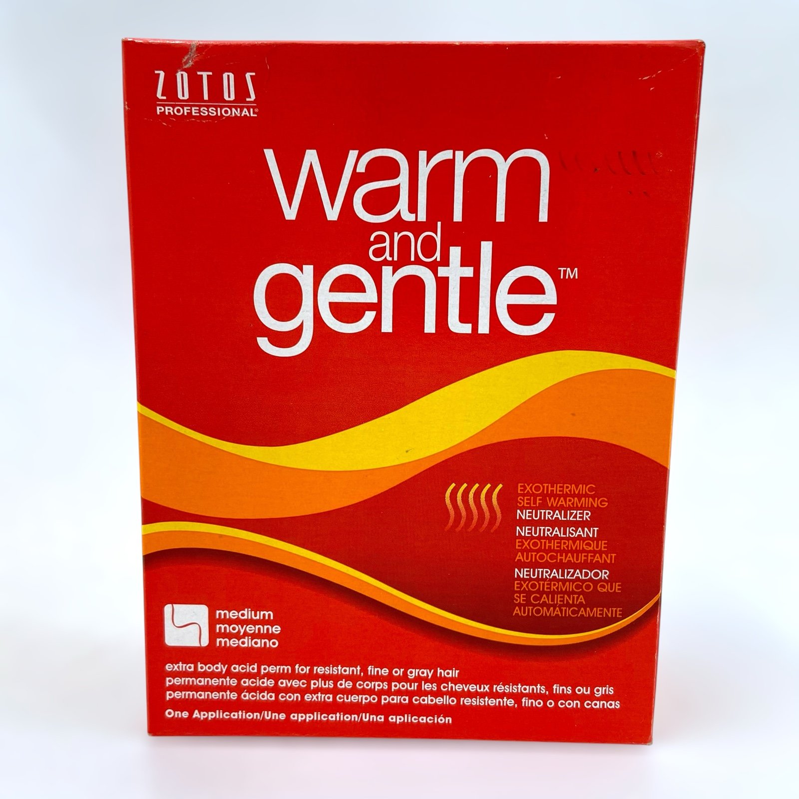 NEW Zotos Warm and Gentle Extra Body Acid Perm Resistant Fine Gray Hair MEDIUM
