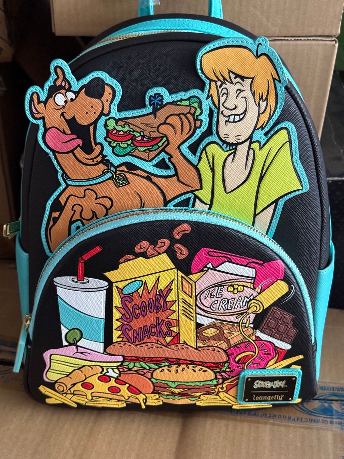 Loungefly Scooby Doo & Shaggy Munchies Backpack NWT
