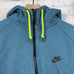 NIKE AW77 Men's Full Zip Bluish Hoodie Sweatshirt size large