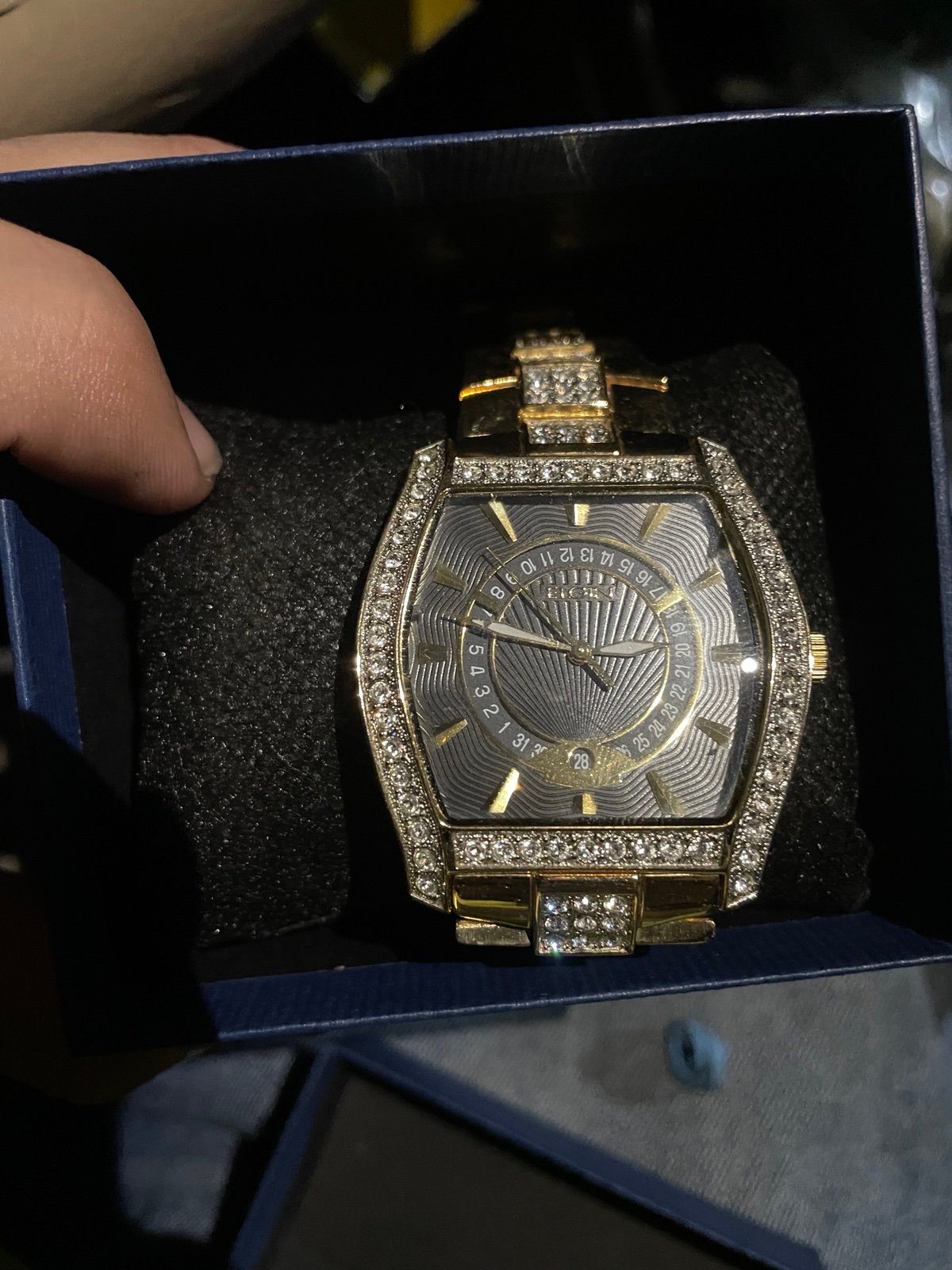 Elgin watch with diamonds