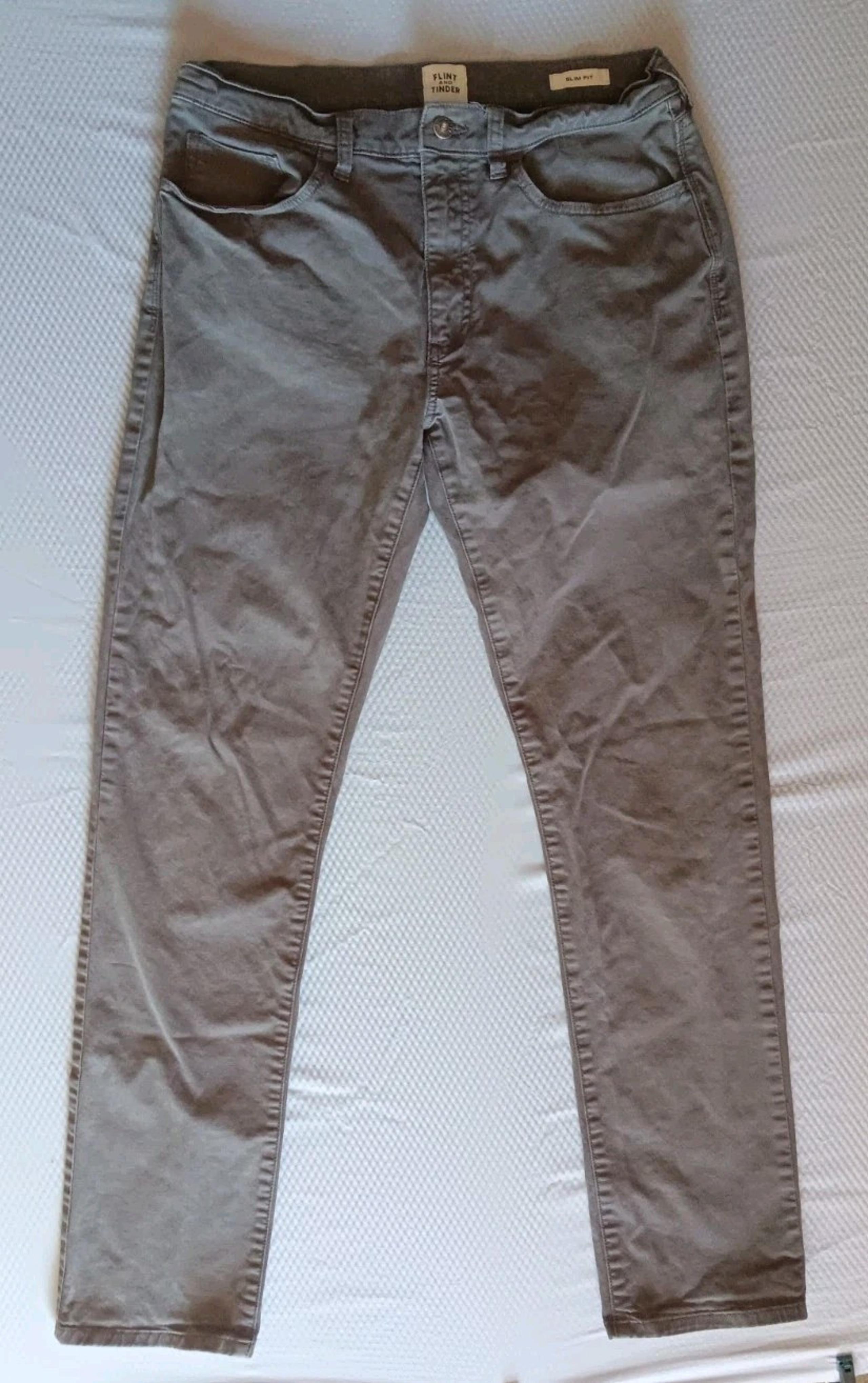 Flint and Tinder 365 Pants Slim-Fit Brown 5 Pocket Chino Men's 32x32