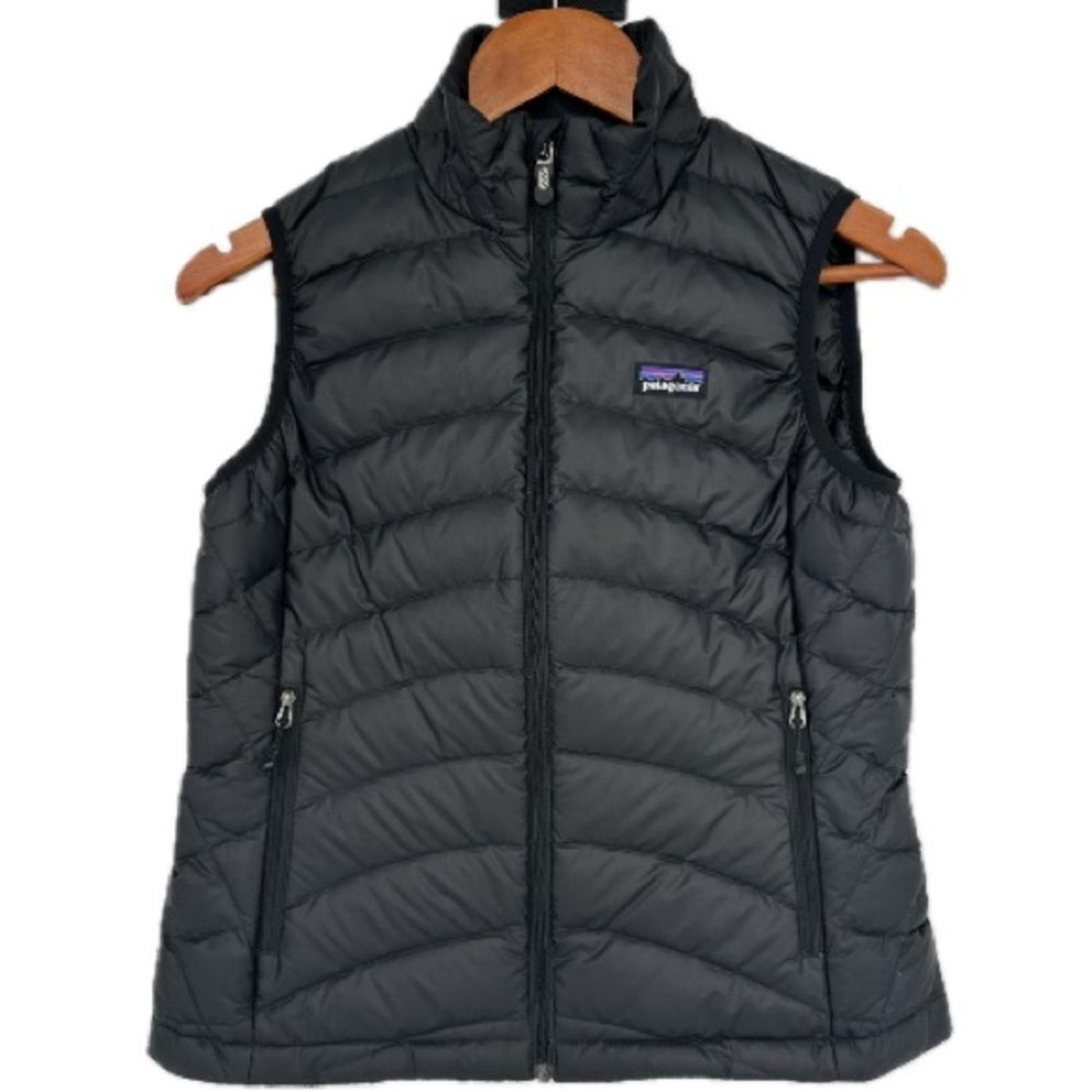 Patagonia Black Sweater Goose-Down Puffer Lightweight Vest Women's Size Small