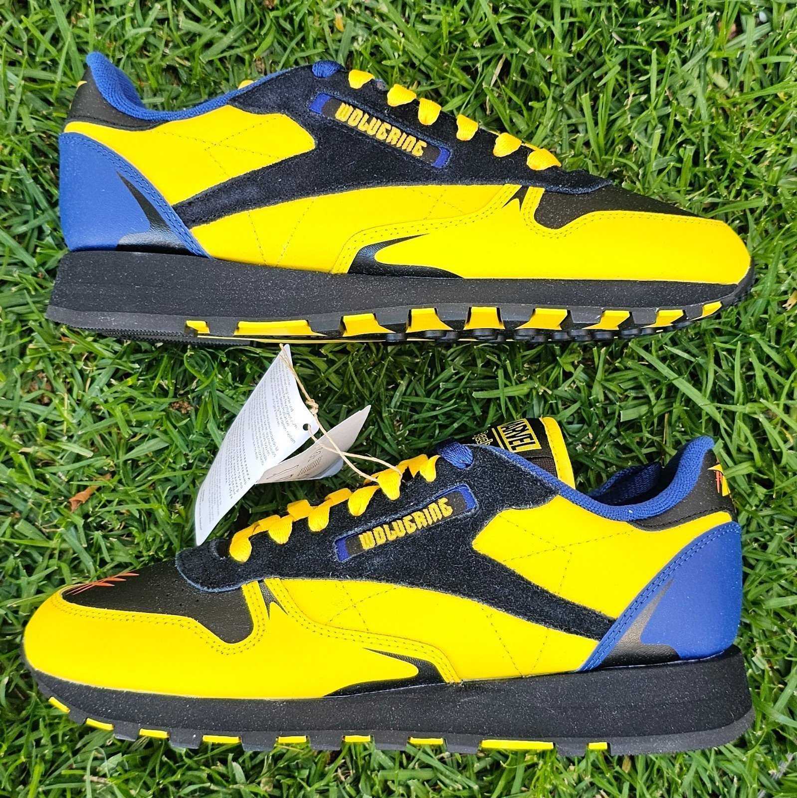 Man's Reebok Classic Leather x Marvel X-Men Wolverine US Men's size 8.0