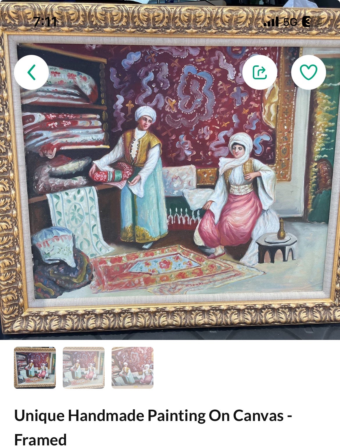 Hand painted oil canva painting