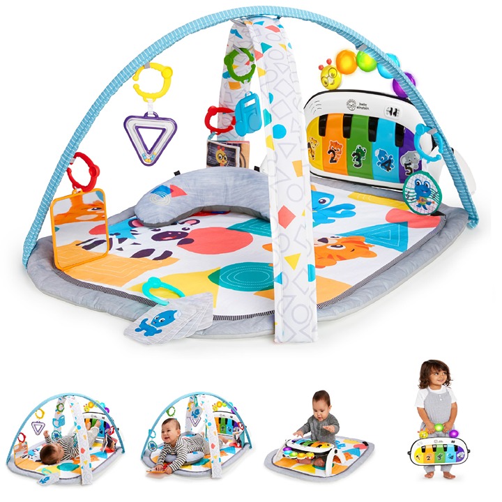Baby Einstein Kickin' Tunes 4-in-1 Baby Activity Gym & Tummy Time Play Mat with