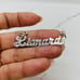 ❤️ Real 925 Sterling Silver pendant Name plate lionardo