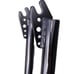 BMX GUC+ Bike Fork- 330mm Fork- 185mm Steer Tube Silver Chromoly