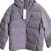Adidas Women's Helionic Down Hooded Jacket in Shadow Violet