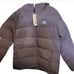 Adidas Women's Helionic Down Hooded Jacket in Shadow Violet