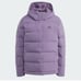 Adidas Women's Helionic Down Hooded Jacket in Shadow Violet