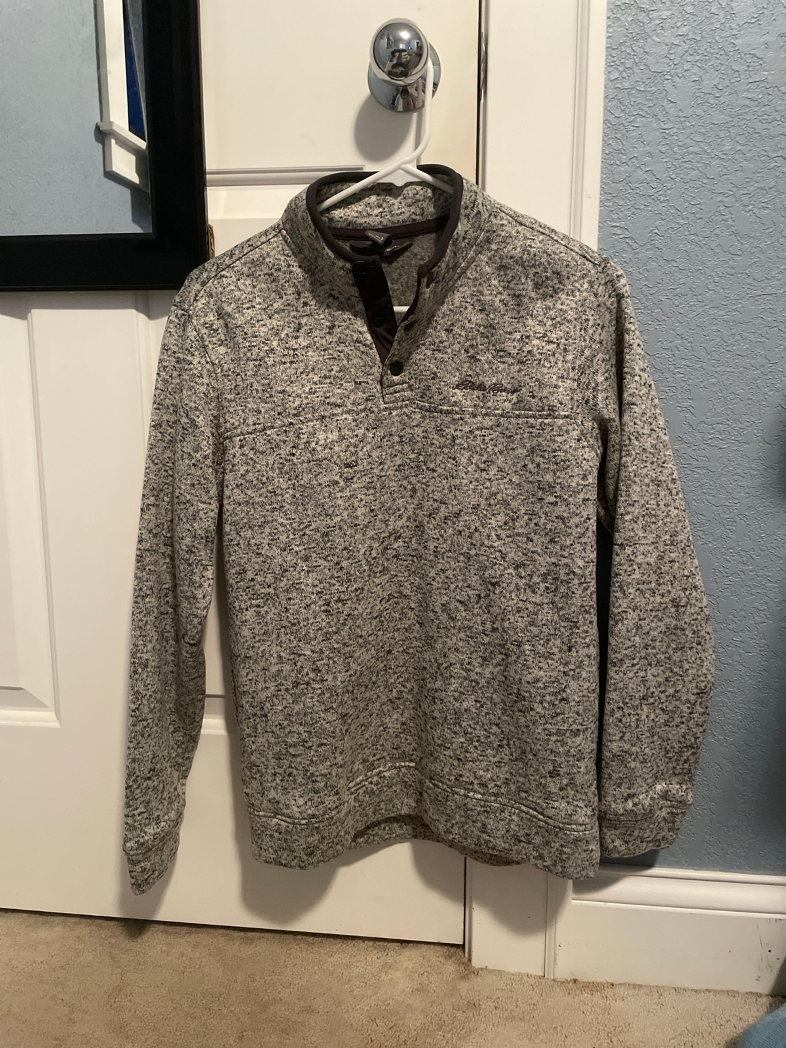 Eddie Bauer quarter button up sweater