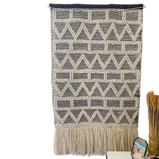 Oversized Cream Shag Hanging Tapestry