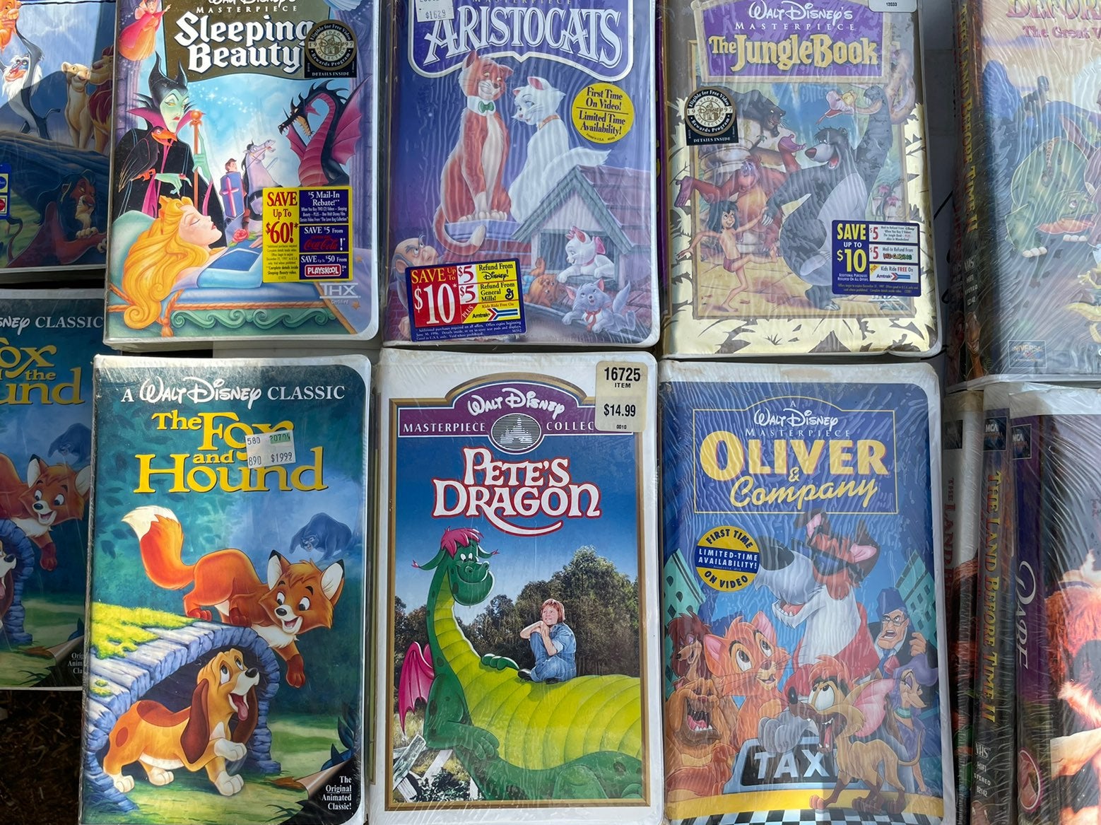 Vintage disney vhs LOT