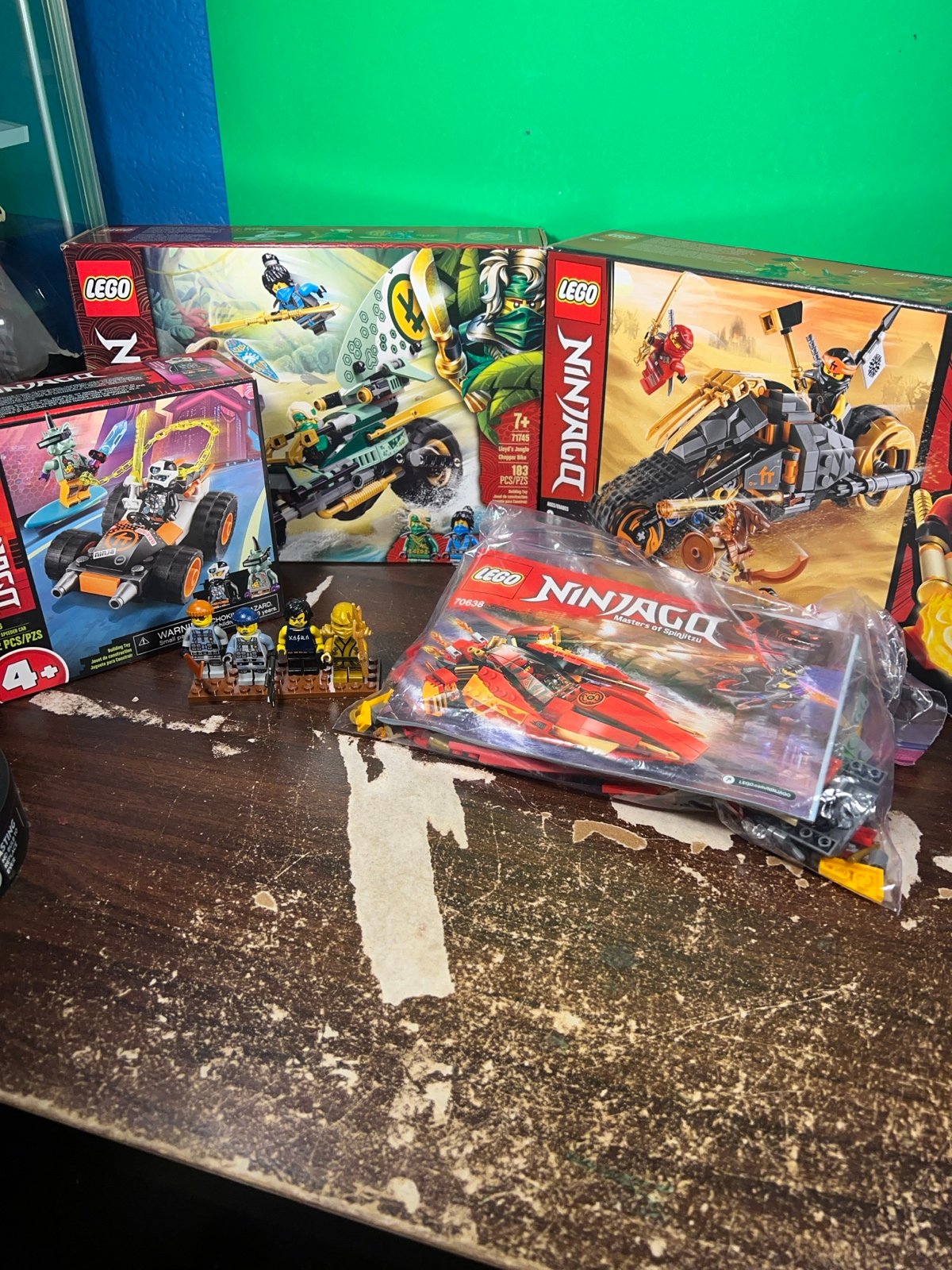 LEGO Ninjago Minifigure Set Bulk Lot of 4 Golden Ninja Lloyd