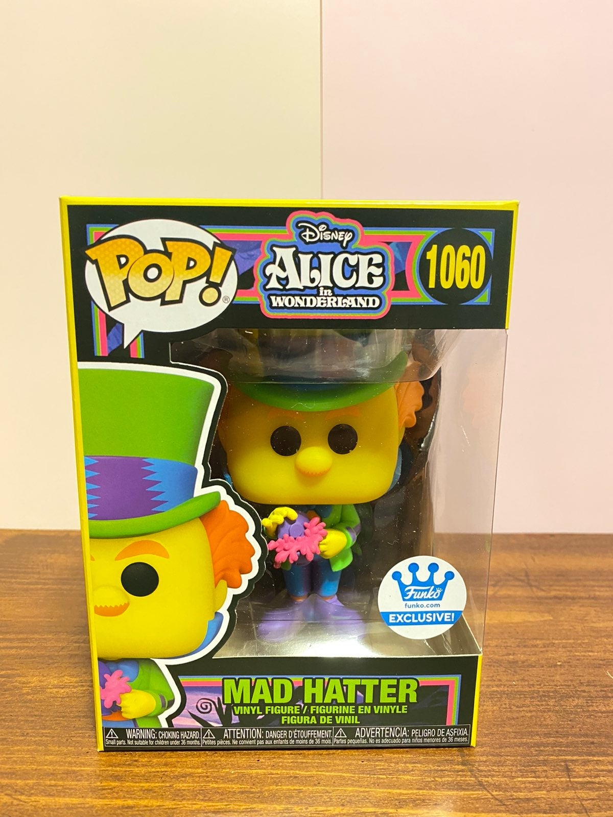 Mad Hatter Black Light Funko Pop Alice in Wonderland