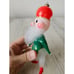 carlini ? Dwarf elf Italian glass ornament AS IS Xmas tree