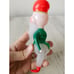 carlini ? Dwarf elf Italian glass ornament AS IS Xmas tree