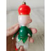 carlini ? Dwarf elf Italian glass ornament AS IS Xmas tree