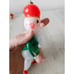 carlini ? Dwarf elf Italian glass ornament AS IS Xmas tree