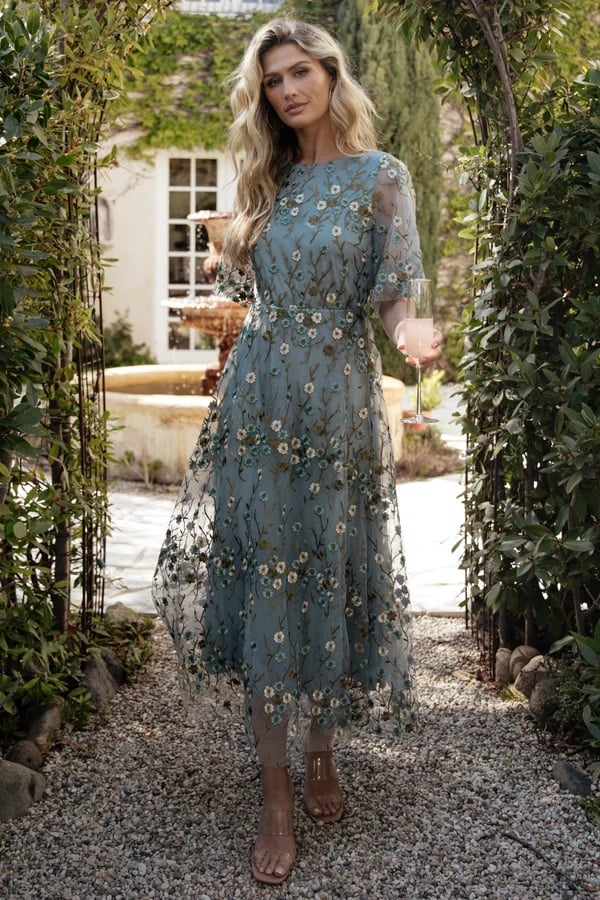 Baltic Born Arabella Embroidered Dress (BRAND NEW)
