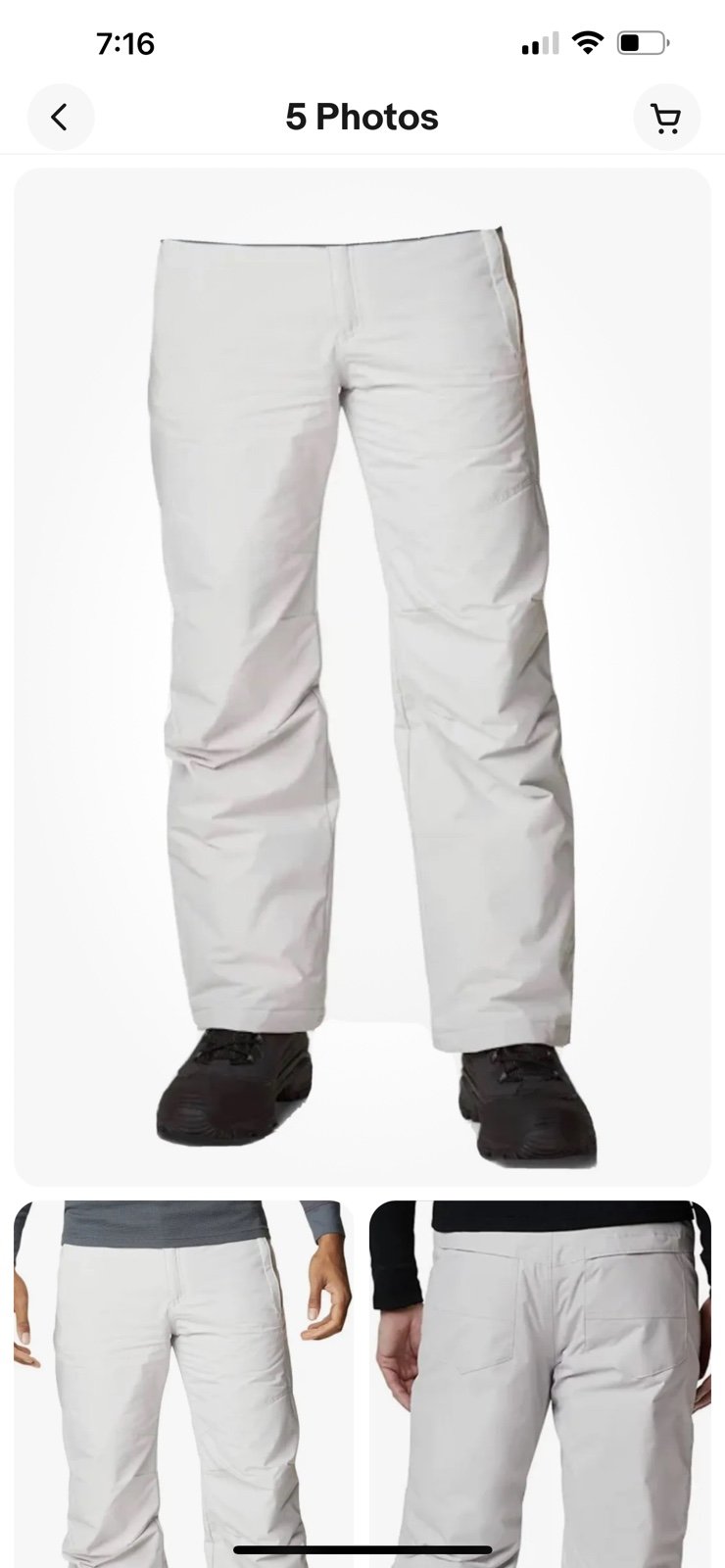 Columbia Men's Waterproof Bugaboo IV Ski Pants Size 3XL. NWT Light Gray