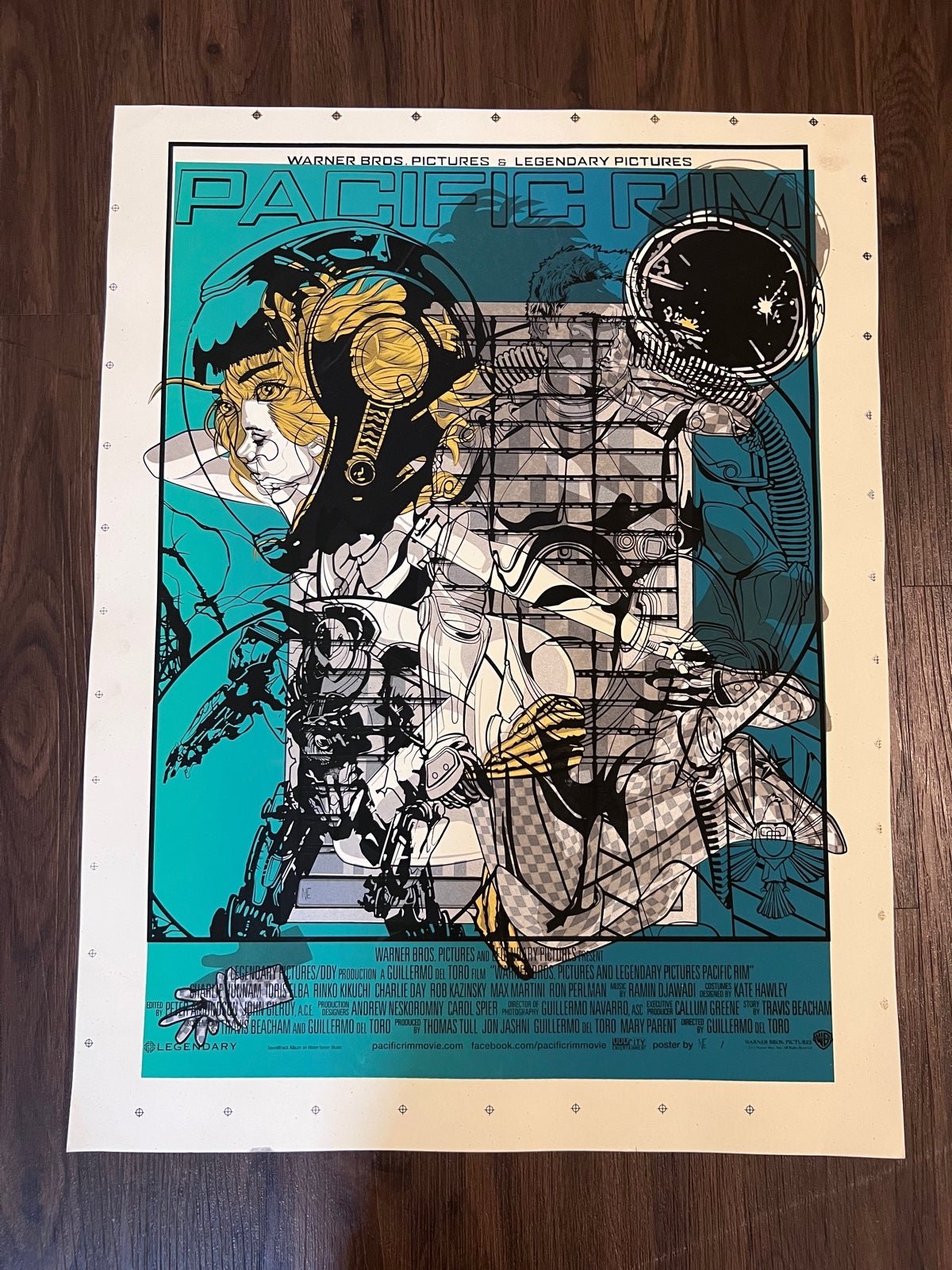 Pacific Rim ‘Drift’ Test Print Screenprint with Art by Odd City’s Artist NE
