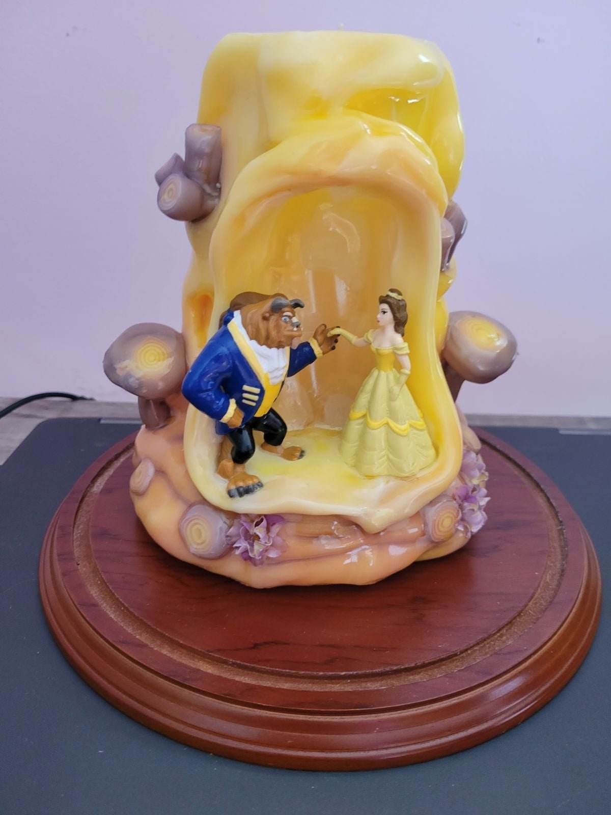 RARE- Beauty And The Beast Wax Figurine