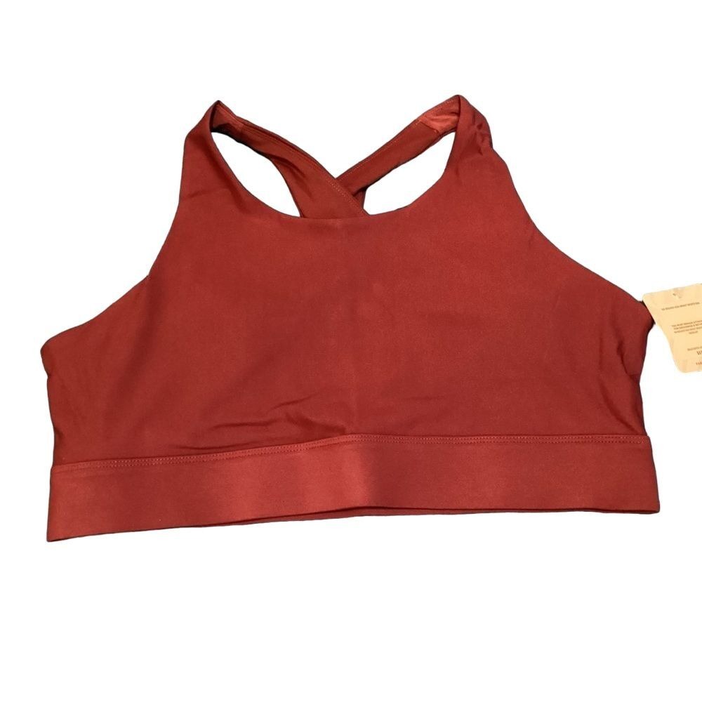 Fabletics Sports Bra Crisscross Back Medium Impact Activewear Top XL NEW