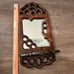 Vintage Wooden candle holder with a mirror 11/22 inches