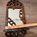 Vintage Wooden candle holder with a mirror 11/22 inches