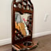 Vintage Wooden candle holder with a mirror 11/22 inches