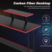 L Shaped Desk Corner Gaming Desk Computer Desk with Large DesktopWall-Mounted Ba