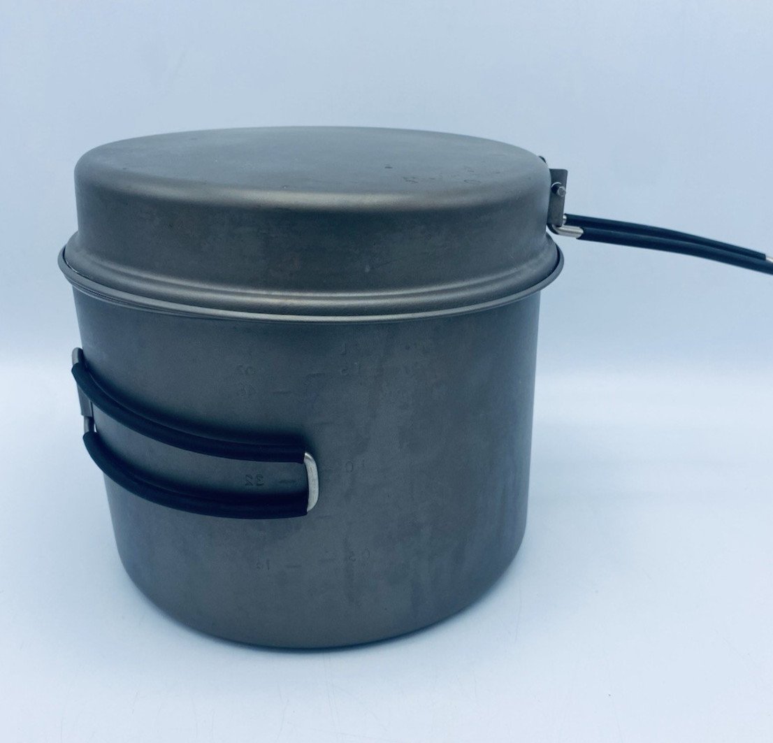 TOAKS Titanium 1600ml Camping and Outdoor Cooking Pot with Pan