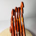 5 Vintage Rattan Bamboo Wooden Clothing Coat Hangers 1970s Retro Philippines
