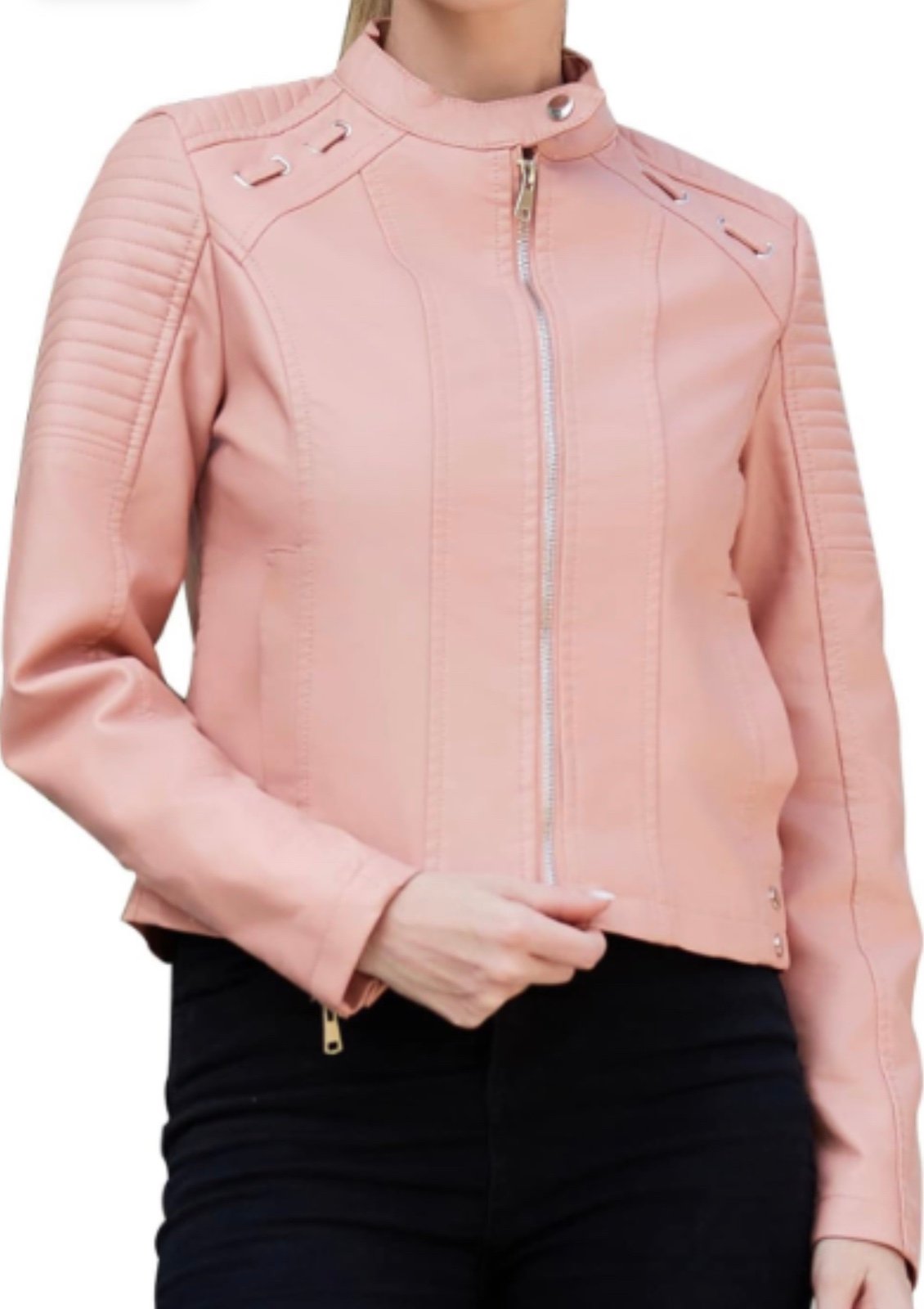 womens faux leather motorcross