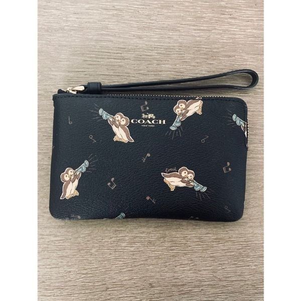 NWOT Coach Penguin Print Wristlet Wallet