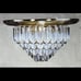 Vintage Mid Century Lucite Hollywood Regency Chandelier Flush Mount New Open Box