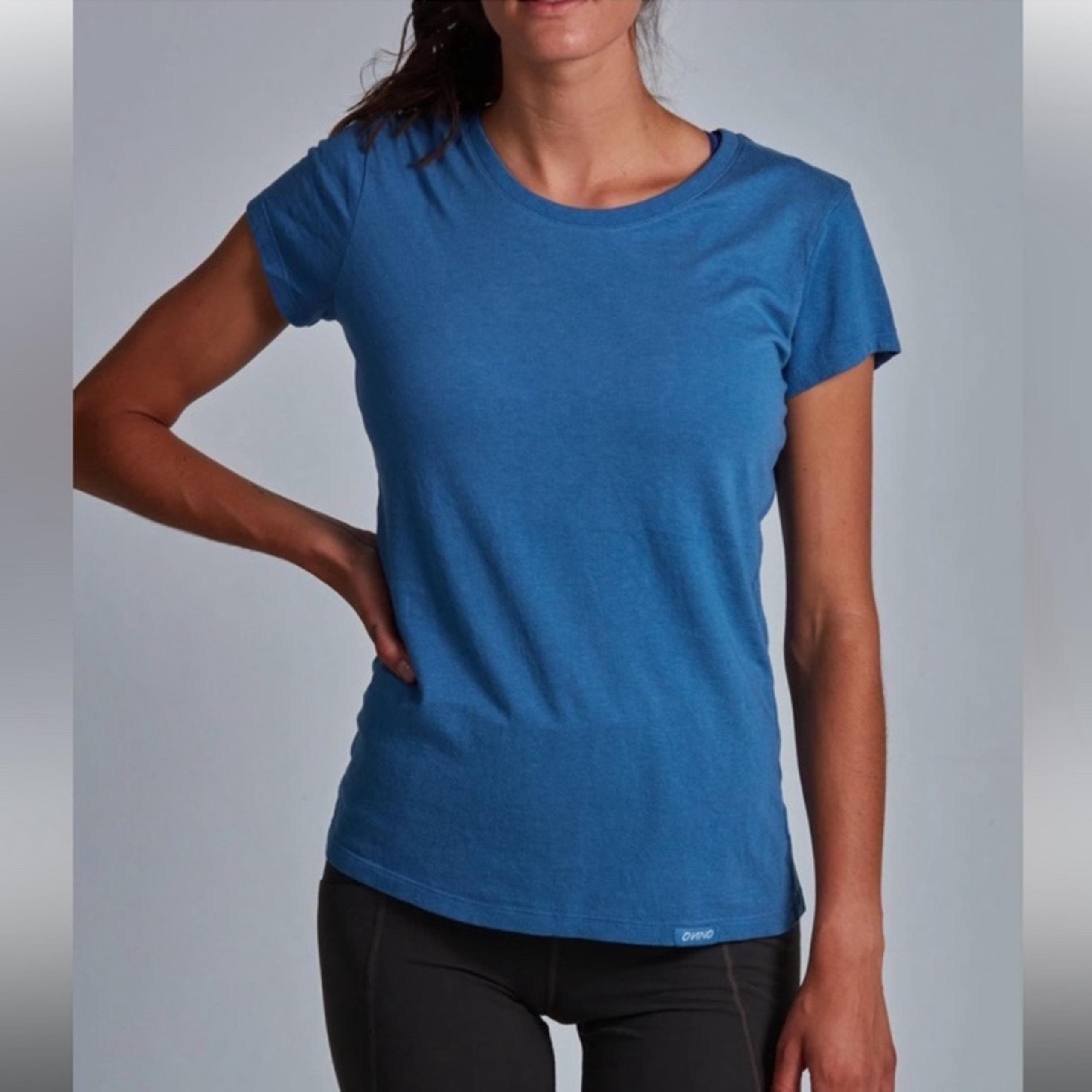 NWOT ONNO Bamboo T-Shirt Sea Blue Women's Tee Large