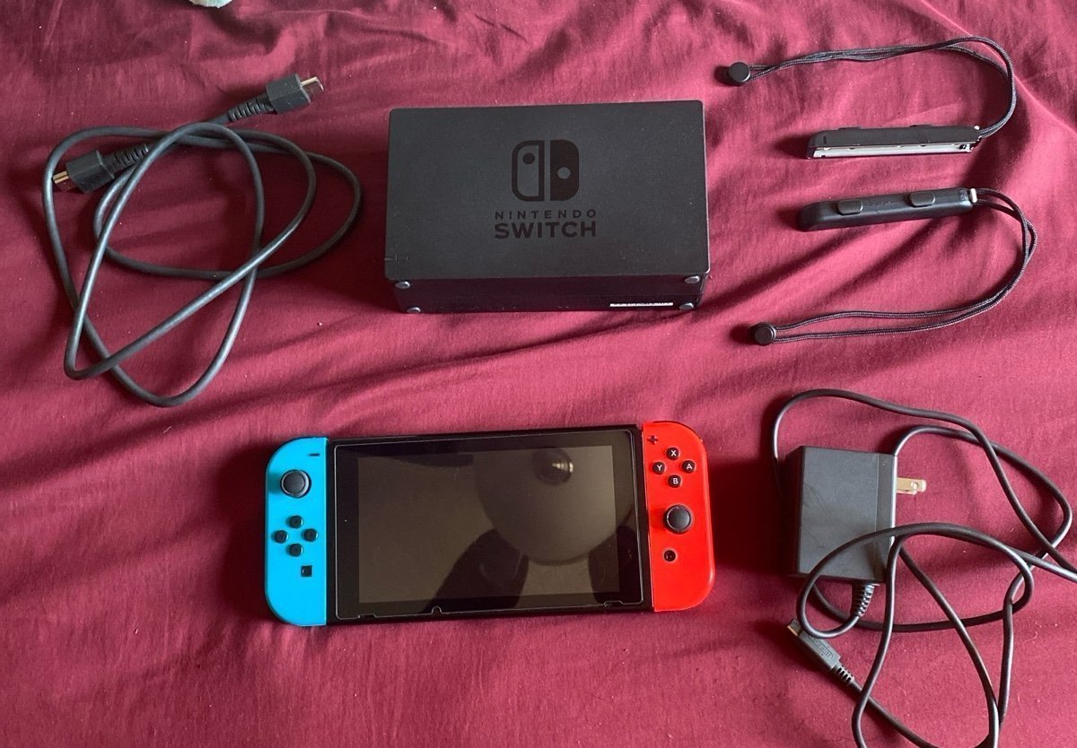 Nintendo Switch with Accessories and Games