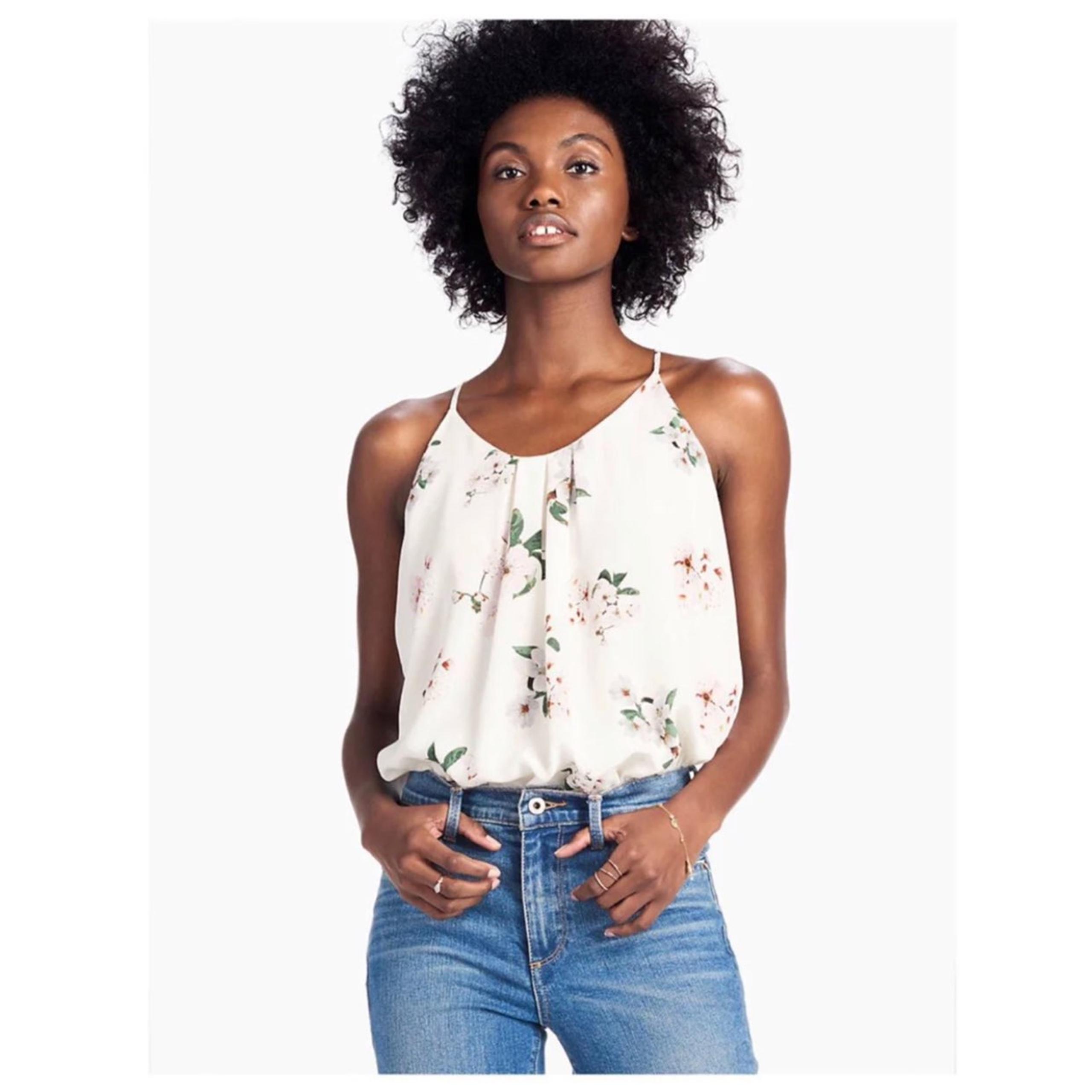 Lucky Brand floral silk tank top