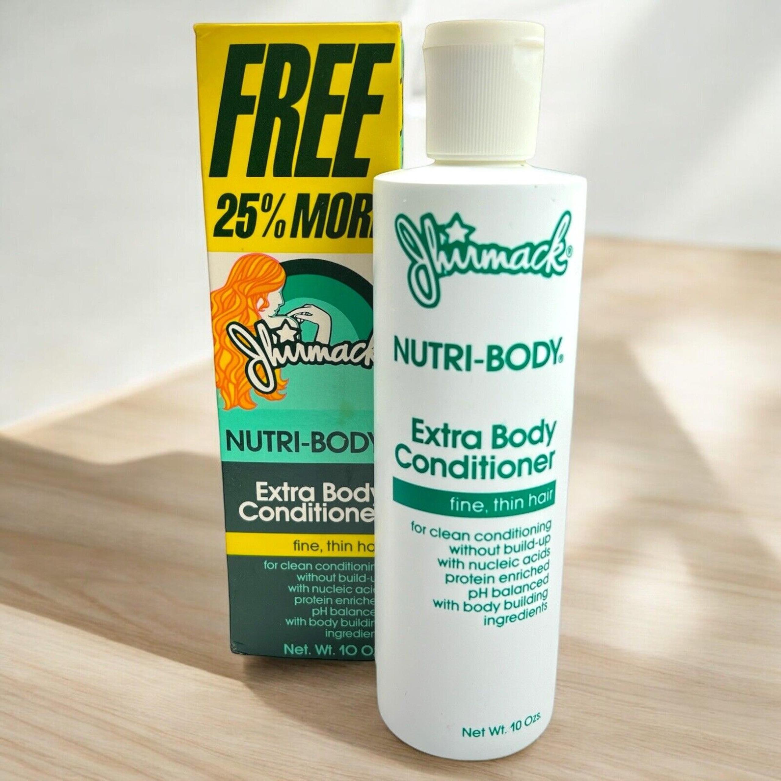 Vintage 80s Jhirmack Extra Nutri-Body Conditioner Boxed 10oz Bonus Size NOS RARE