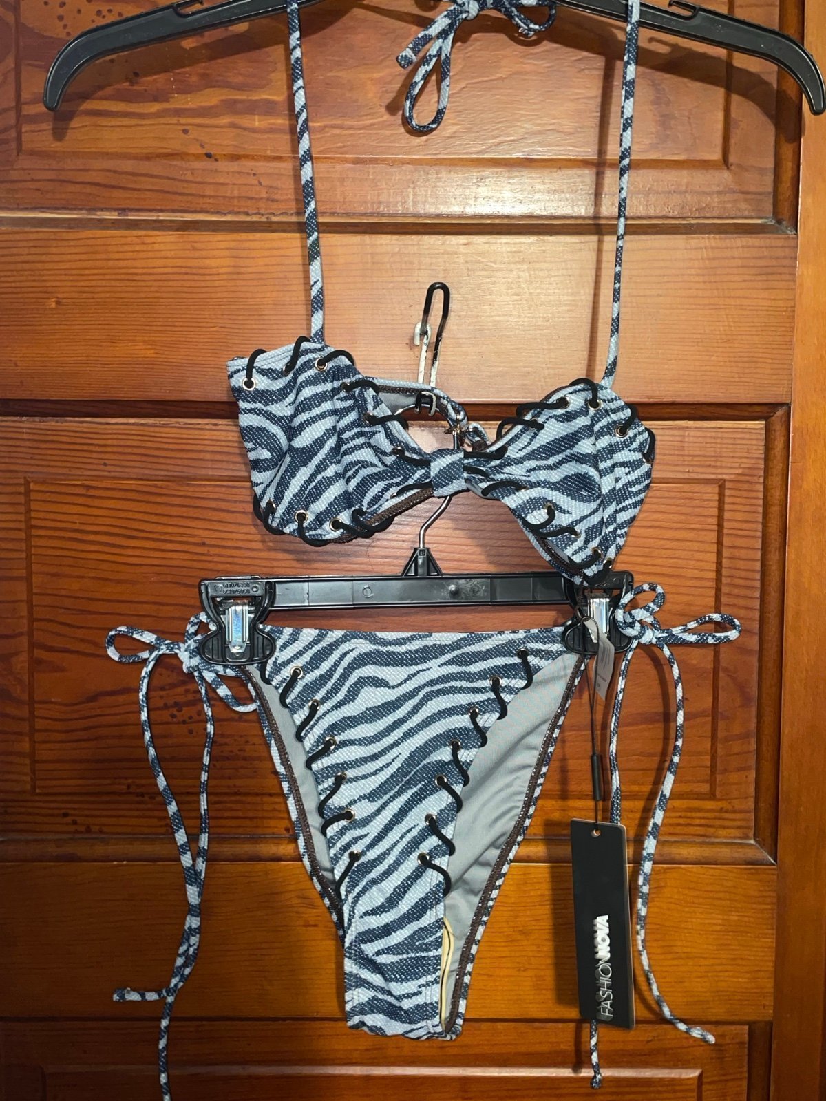 Brand New With Tags Fashion Nova Jungle Babe Swimsuit Set *make offers*