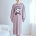Gelato Pique Panda Jacquard Dress, Pink