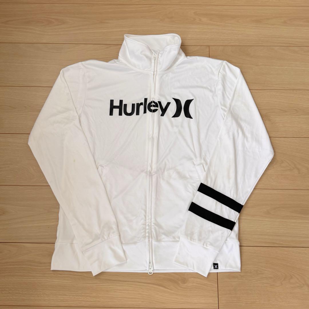 Hurley Rashguard Jacket White Swimwear