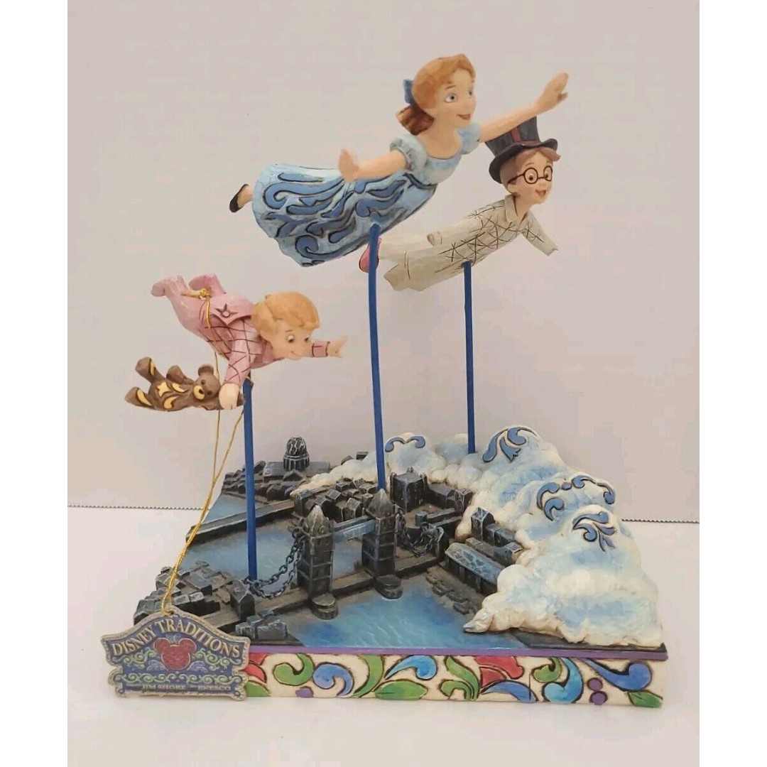 Disney Showcase Jim Shore Peter Pan Straight On Til Morning DAMAGE READ
