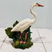 Vintage Atlantic Mold Large 13” Hand Painted Egret Heron Bird Ceramic Sculpture