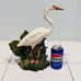 Vintage Atlantic Mold Large 13” Hand Painted Egret Heron Bird Ceramic Sculpture