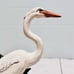 Vintage Atlantic Mold Large 13” Hand Painted Egret Heron Bird Ceramic Sculpture
