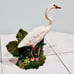 Vintage Atlantic Mold Large 13” Hand Painted Egret Heron Bird Ceramic Sculpture