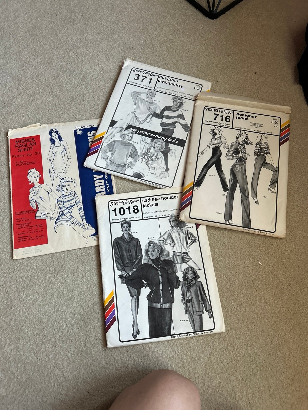 4 vintage patterns